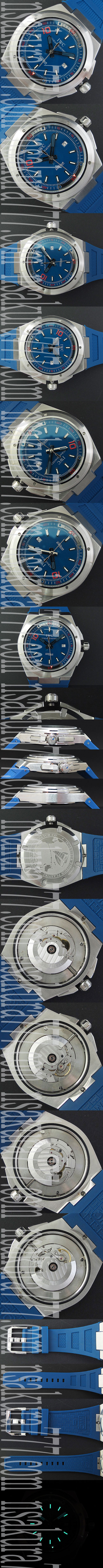 【愛用腕時計】IWC ビッグインヂュニア コピー時計逸品 28800振動 自動巻き 日付表示 ブルーダイヤル