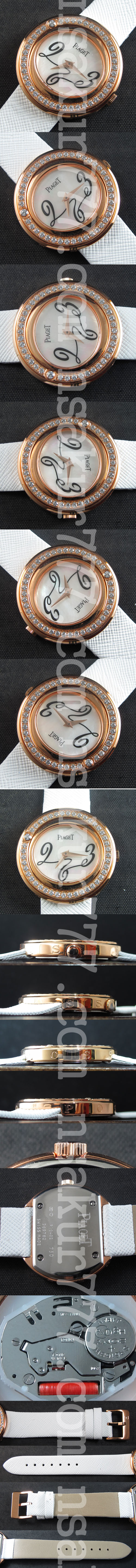 ピアジェ Possession コピー時計 Quartz movement ホワイト文字盤 全面ダイヤ 価格性能比が高い