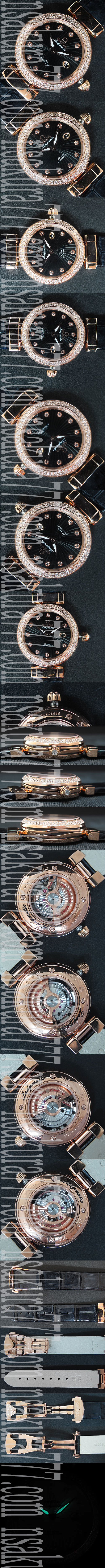腕時計提携工房オメガ DE VILLEレディマティック(ピンクゴールド素材 ベゼル全面ダイヤモンド)