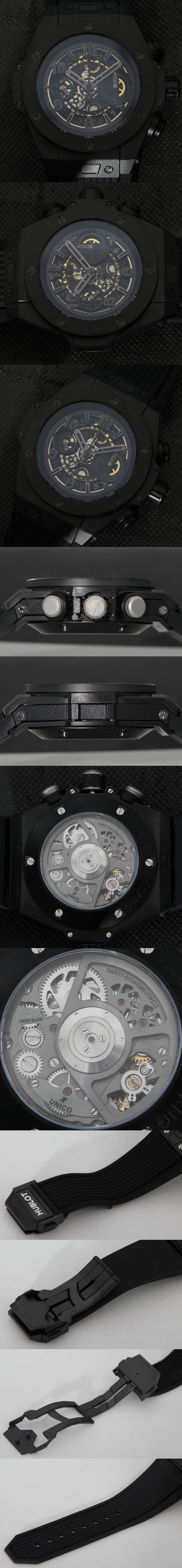 高級感いっぱいメンズ腕時計ウブロビッグバン ウニコ オールブラック411.CI.1190.LR.ABO14