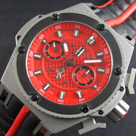 新品フェラーリ腕時計ウブロ キングパワー (赤文字盤)