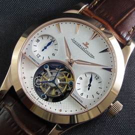 紳士腕時計ジャガールクルトマスター(トゥールビヨン搭載)
