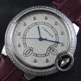 レディース腕時計カルティエ バロンブルー(バケットダイヤ文字盤)