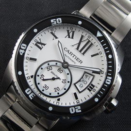 売上トップ腕時計カルティエ カリブル ドゥ(ホワイト文字盤)