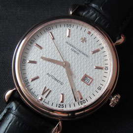 手厚い保証のある時計ヴァシュロンコンスタンタンパトリモニー(ピンクゴールド黒ベルト)