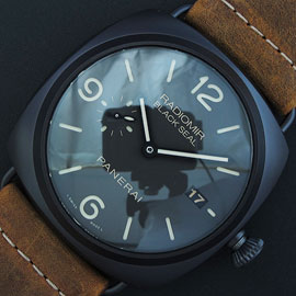 定番腕時計パネライ ラジオミール (ブラックケース自動巻き)P.9000