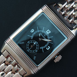 安心レディース腕時計ジャガールクルト レベルソ グランデ(14Kエバーローズゴールド機械式)