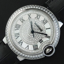 売上トップ腕時計カルティエ バロンブルー(一部ダイヤ、ホワイト文字盤)