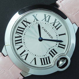 自社腕時計カルティエ バロンブルー(ホワイト文字盤、鏡面仕上げ904Lステン)