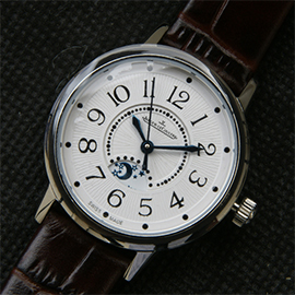 新着時計ジャガールクルト898Aアラビア時字ムーンフェイズ