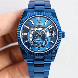 2024最高級ロレックス スカイドゥエラー ブルー 全自動機械 高級改装コピー時計【WWF】