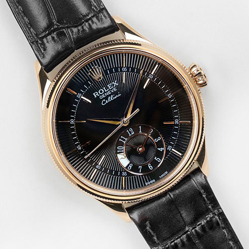 多機能腕時計 最高のロレックス チェリーニコピー デュアルタイム 50525 ブラック