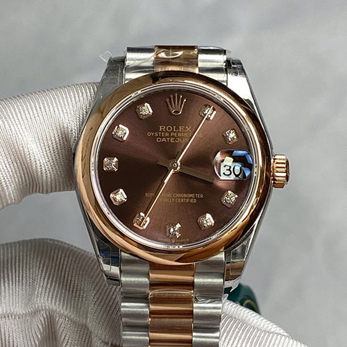 腕時計相談 ロレックスコピーM278241-0027 デイトジャスト 31mm ブラウン文字盤 気分上昇