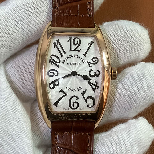 レディース革ベルト腕時計フランクミュラー5850 SC カサブランカ(18Kイエローゴールド)